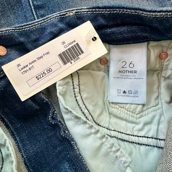 Mother Jeans Looker Ankle Step Fray Size 26 NWT - Picture 6 of 7